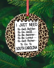 I Just Need To Go To South Carolina Circle ornament - single (porcelain) custom-circle-ornament-single-porcelain-lifestyle-10