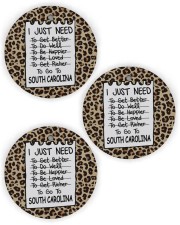 I Just Need To Go To South Carolina Circle Ornament (Wood tile