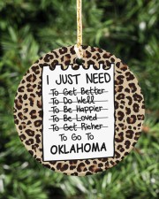 I Just Need To Go To Oklahoma Circle ornament - single (porcelain) aos-circle-ornament-single-porcelain-lifestyles-02