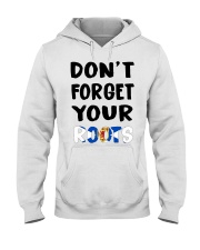 Nova Scotia Flag Don't Forget Your Roots Hooded Sweatshirt tile