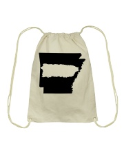 MAP PUERTO RICO IN ARKANSAS Drawstring Bag tile