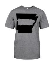 MAP PUERTO RICO IN ARKANSAS Classic T-Shirt front