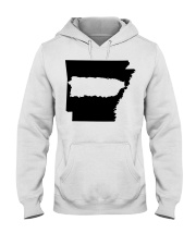 MAP PUERTO RICO IN ARKANSAS Hooded Sweatshirt tile