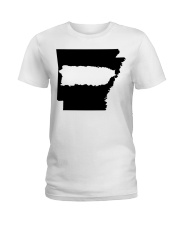 MAP PUERTO RICO IN ARKANSAS Ladies T-Shirt tile