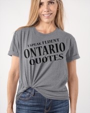 I Speak Fluent Ontario Quotes Classic T-Shirt apparel-classic-tshirt-lifestyle-front-101