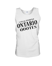 I Speak Fluent Ontario Quotes Unisex Tank tile