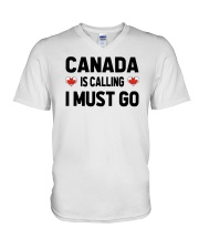 Canada Is Calling V-Neck T-Shirt tile