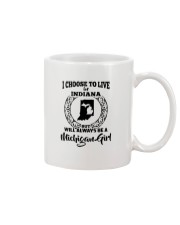 Michigan Girl I Choose To Live In Indiana Mug tile