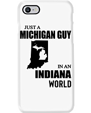 MICHIGAN GUY IN INDIANA Phone Case tile