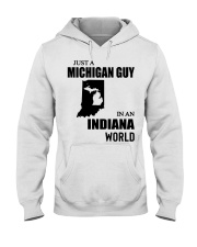 MICHIGAN GUY IN INDIANA Hooded Sweatshirt tile