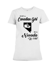 CANADIAN GIRL IN NEVADA Premium Fit Ladies Tee tile
