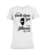 PUERTO RICAN GIRL IN ILLINOIS Premium Fit Ladies Tee tile