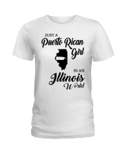 PUERTO RICAN GIRL IN ILLINOIS Ladies T-Shirt tile