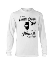 PUERTO RICAN GIRL IN ILLINOIS Long Sleeve Tee tile