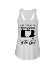 OHIO GIRL LIFE TOOK ME TO PENNSYLVANIA Ladies Flowy Tank tile