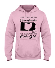 OHIO GIRL LIFE TOOK ME TO PENNSYLVANIA Hooded Sweatshirt front