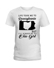 OHIO GIRL LIFE TOOK ME TO PENNSYLVANIA Ladies T-Shirt tile