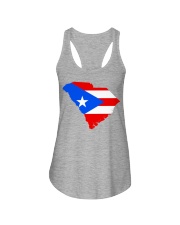 FLAG PUERTO RICO IN SOUTH CAROLINA Ladies Flowy Tank tile