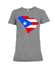 FLAG PUERTO RICO IN SOUTH CAROLINA Premium Fit Ladies Tee tile