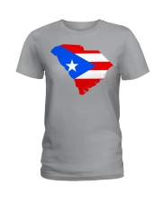 FLAG PUERTO RICO IN SOUTH CAROLINA Ladies T-Shirt tile