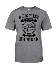 A piece of my heart lives in Michigan Classic T-Shirt tile