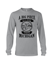 A piece of my heart lives in Michigan Long Sleeve Tee tile