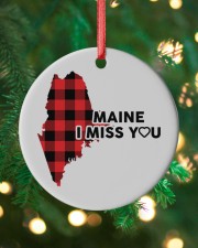 I Miss You - Maine Circle ornament - single (porcelain) custom-circle-ornament-single-porcelain-lifestyle-11