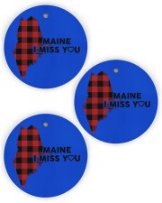 I Miss You - Maine Circle Ornament (Wood tile