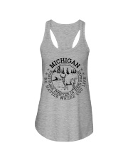 Michigan that place forever in your heart Ladies Flowy Tank tile