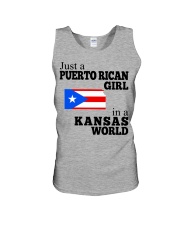 PUERTO RICAN GIRL IN KANSAS Unisex Tank tile