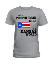 PUERTO RICAN GIRL IN KANSAS Ladies T-Shirt tile