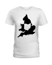 MAP OHIO IN ENGLAND Ladies T-Shirt tile