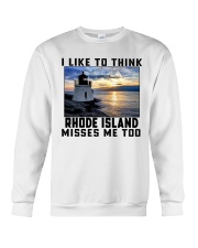 Rhode Island Misses Me Too Crewneck Sweatshirt tile