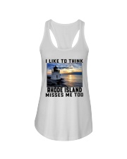 Rhode Island Misses Me Too Ladies Flowy Tank tile