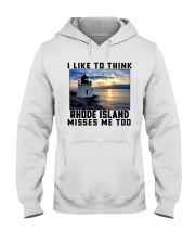 Rhode Island Misses Me Too Hooded Sweatshirt tile