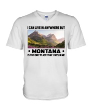 Montana Only Place Lives In Me V-Neck T-Shirt tile