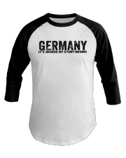 Germany - My Story Begins Baseball Tee tile