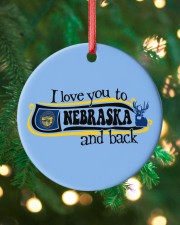 Love You To Nebraska Circle ornament - single (porcelain) custom-circle-ornament-single-porcelain-lifestyle-11