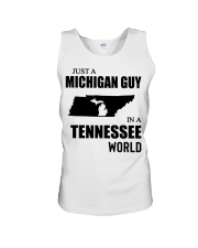 MICHIGAN GUY IN TENNESSEE Unisex Tank tile