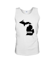 Michigan - Born Unisex Tank tile