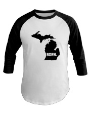 Michigan - Born Baseball Tee tile
