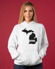Michigan - Born Hooded Sweatshirt apparel-hooded-sweatshirt-lifestyle-front-86