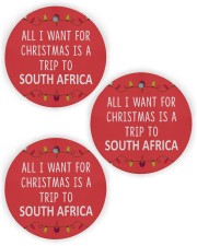 A Trip To South Africa Circle Ornament (Wood tile
