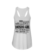 Louisiana girl cities Ladies Flowy Tank tile