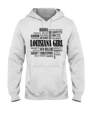 Louisiana girl cities Hooded Sweatshirt tile