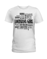Louisiana girl cities Ladies T-Shirt tile