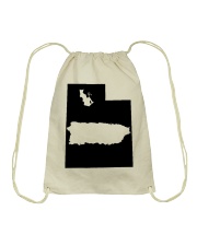 MAP PUERTO RICO IN UTAH Drawstring Bag tile