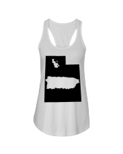 MAP PUERTO RICO IN UTAH Ladies Flowy Tank tile
