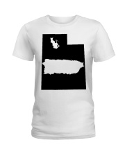 MAP PUERTO RICO IN UTAH Ladies T-Shirt tile