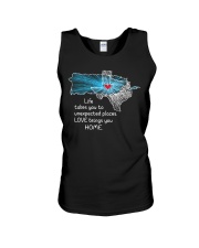 PUERTO RICO TEXAS LOVE BRINGS YOU HOME Unisex Tank tile